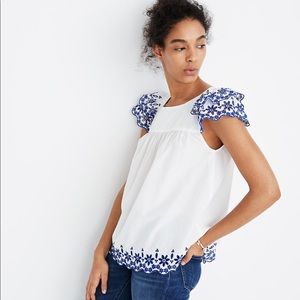 Madewell Embroidered Story Top